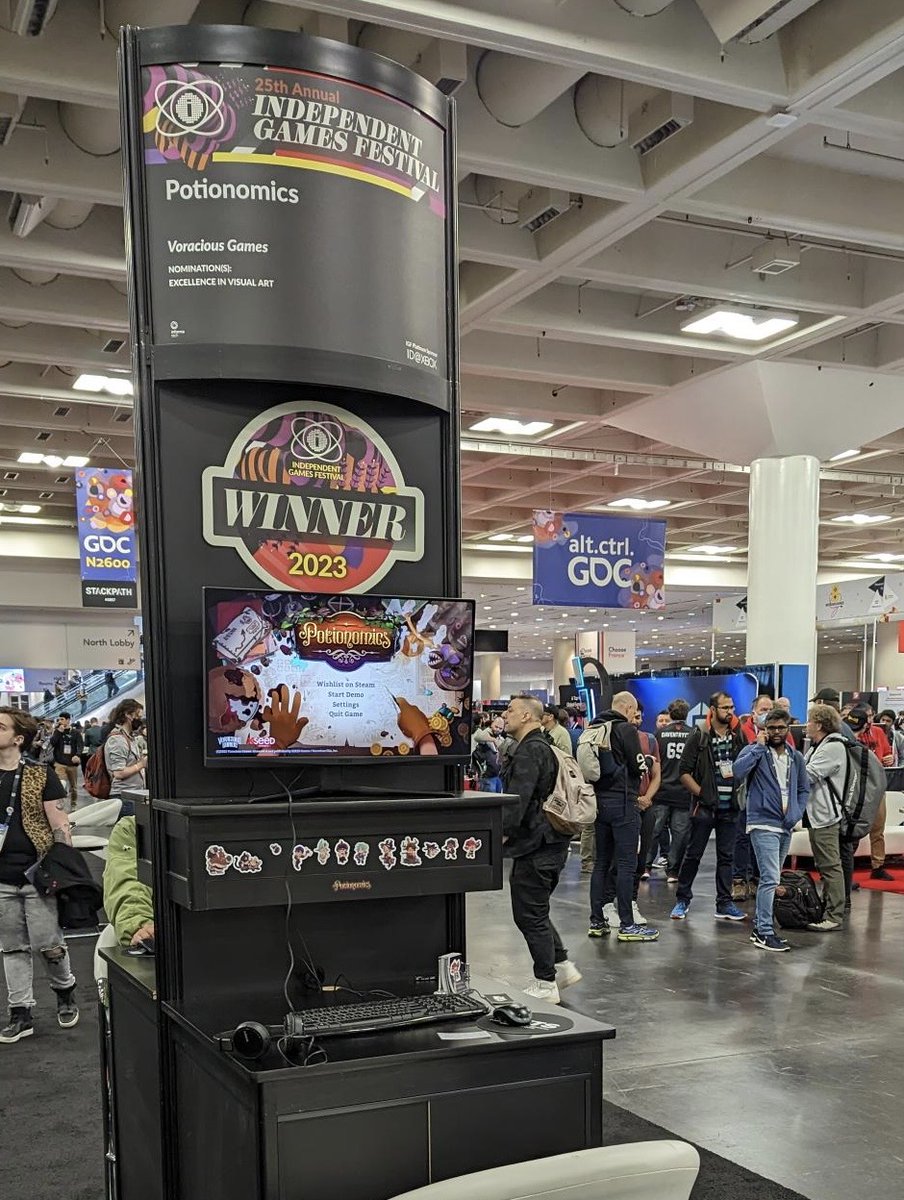 Today is the last day to check out our ✨award-winning✨ game in the IGF Pavilion! Thanks everyone for the amazing GDC week!