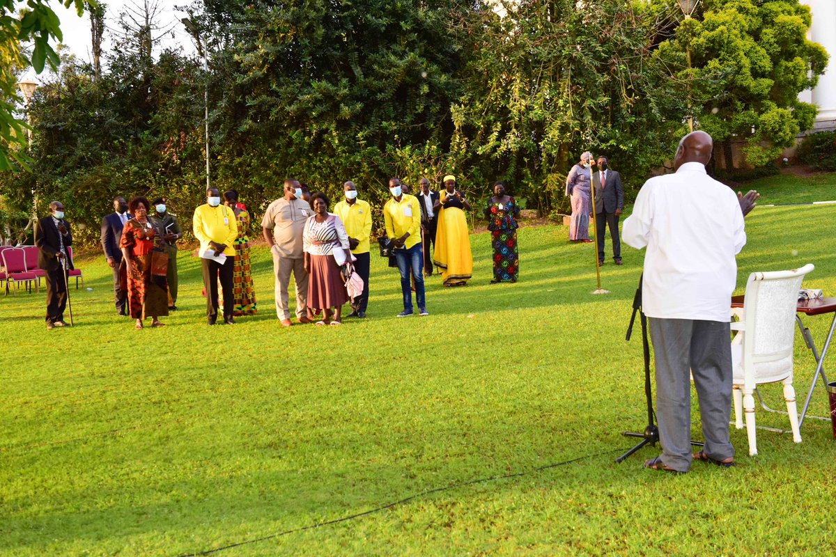 KagutaMuseveni's tweet photo. The NRM will not fail to bring the culprits to book. The government has committed substantial resources to get people out of poverty and we shall crosscheck with the PDM secretariat on the guidelines for forming the parish saccos. https://t.co/VvjPO2JtHi