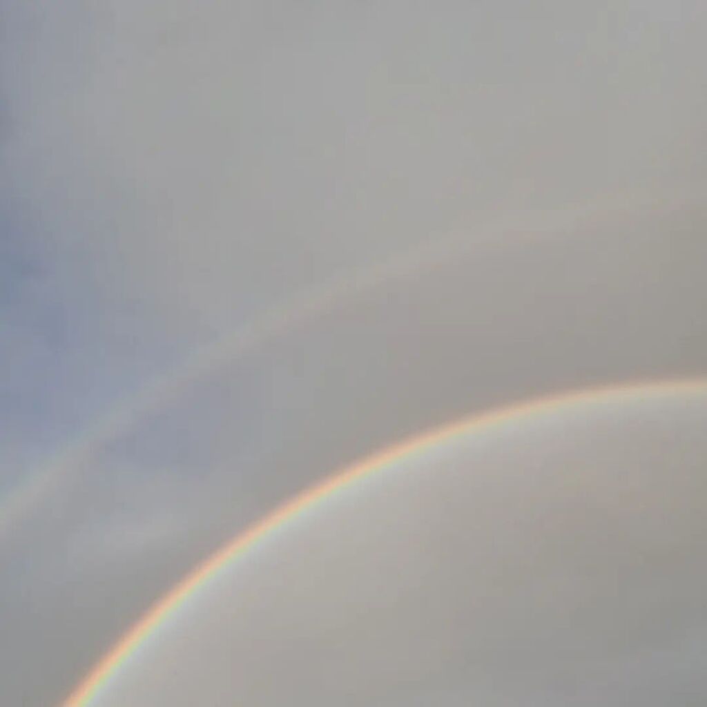 lunderscoreh's tweet photo. Rainbows (over a car park so just the pretty bit) #rainbows https://t.co/C5S5O4dyIU