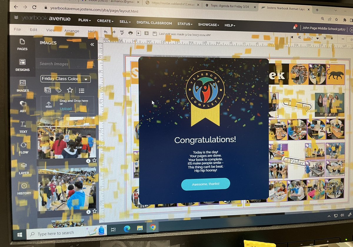 One of the most exciting days of the year, our 2023 <a href="/PagePanthers/">John Page Middle School | The Lamphere Schools</a> Yearbook is officially all submitted off to the print shop! <a href="/JostensYearbook/">Yearbook Love</a> #wearelamphere