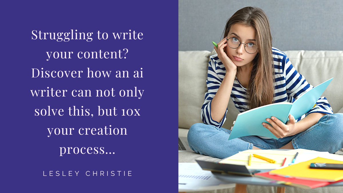 Discover how this ai software will solve your content creation challenges from writer's block to production speed. Write full blog posts, marketing copy, social media captions and more swiy.io/AvnT #contentcreators #aiwriting