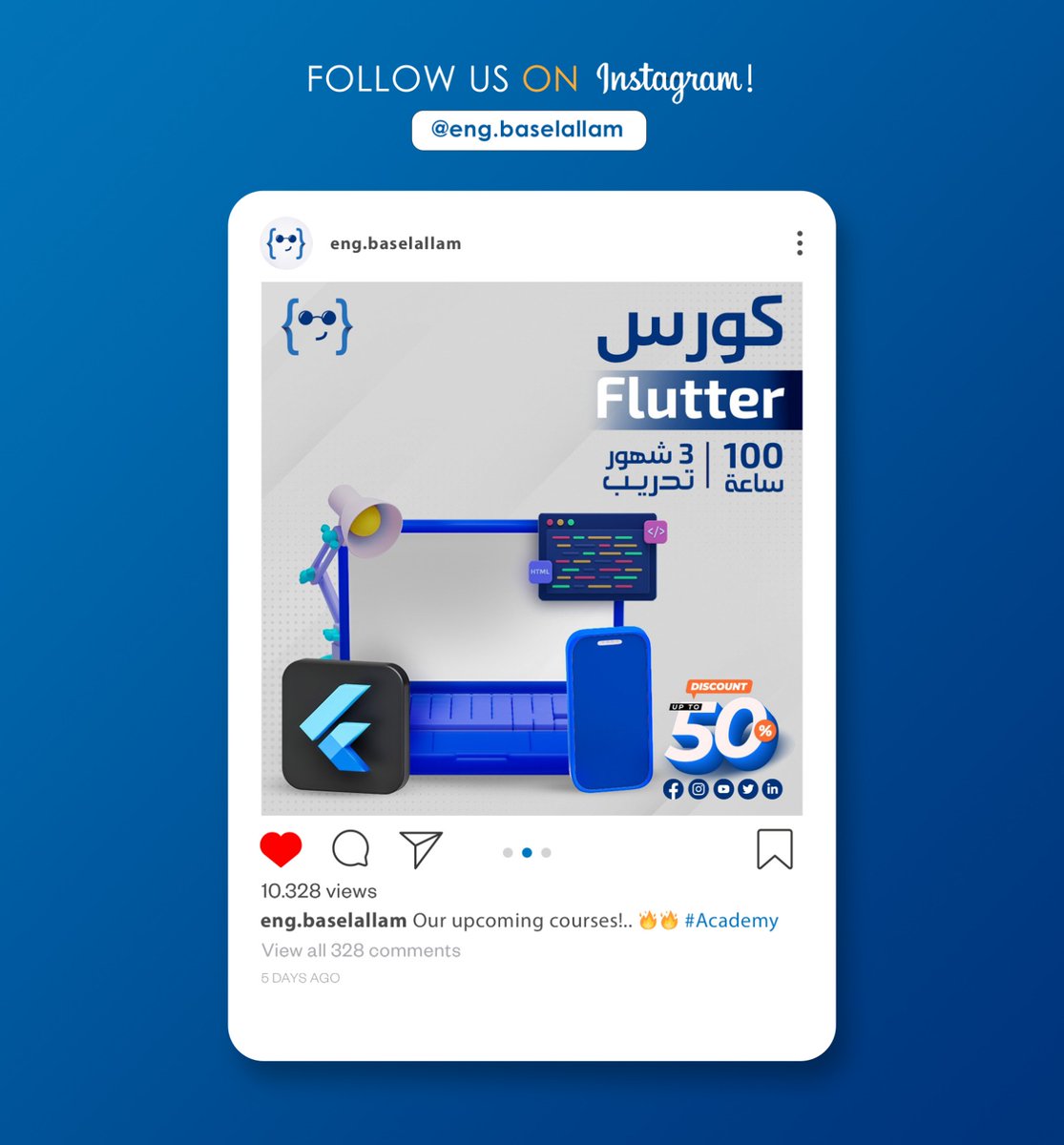 Latest Courses &amp; Services on our Instagram Page
😍
instagram.com/eng.basselalla…