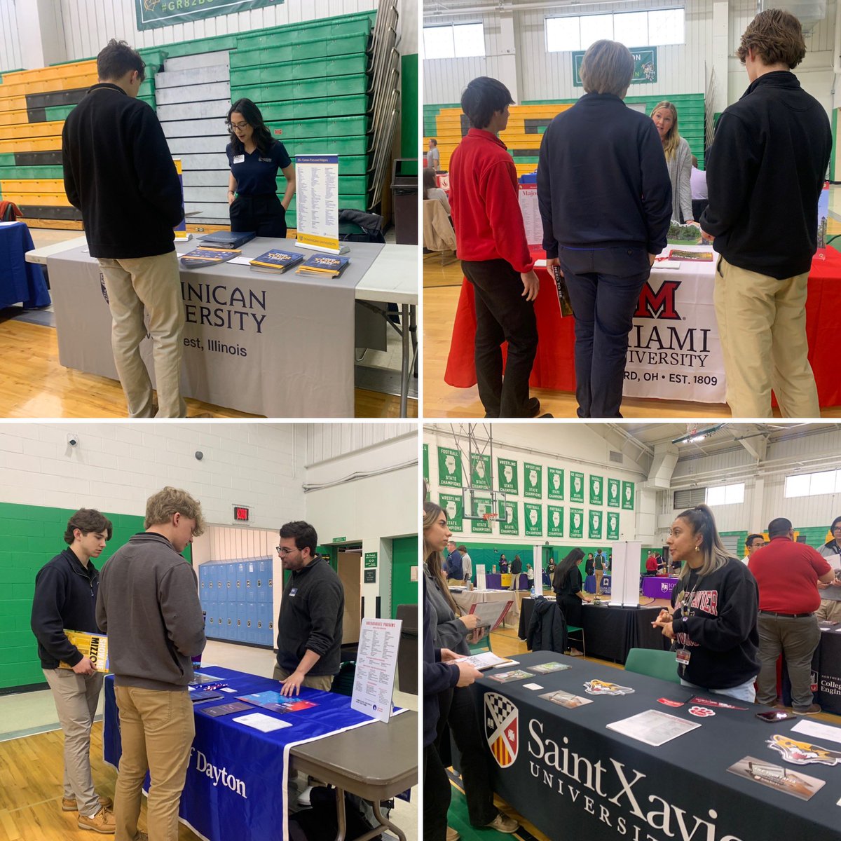 PC_Counseling's tweet photo. Thank you @DominicanU @miamiuniversity @univofdayton @sxuadmission @WIUAdmissions @UToledo @UofSouthAlabama @NavalAcademy @MizzouAdmission @UofAlabama @EIU_Admissions @NIU_Admissions @SyracuseU @smumn @JolietJrCollege @marian_wi https://t.co/zrPPelgfi2