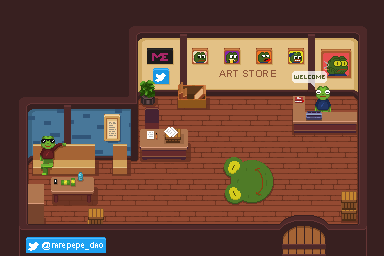 <a href="/thepropgallery/">TheJPEGGallery ⌐◨-◨</a> Art i made "pepe art  store", <a href="/rarepepe_dao/">Rare Pepe DAO 🟩</a> #pixelart