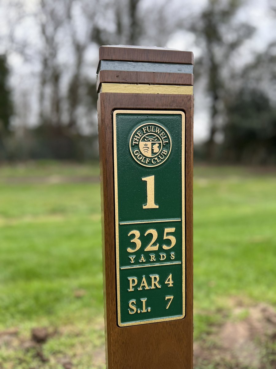 FulwellGC's tweet photo. New tee posts going out this week and ready for our new tee opening on 8th April. Looking forward to having 6 different length courses to suit all abilities who play our course. Great to change the tee colours also #progressive #course #newtees https://t.co/YktQMV2wnq