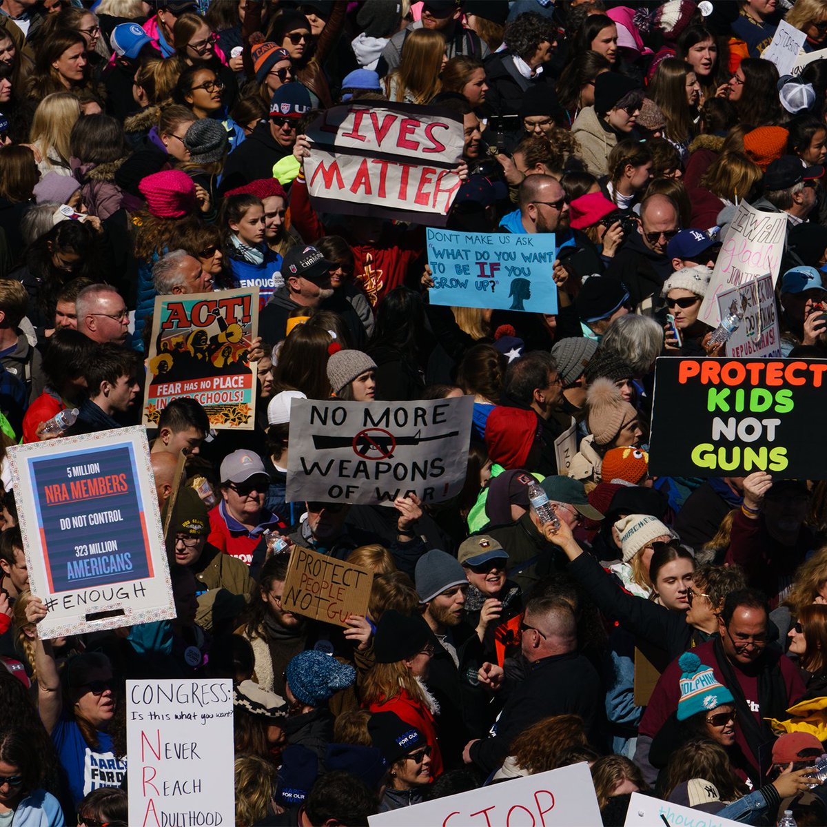 AMarch4OurLives's tweet photo. Today is the 5th anniversary our first March for our Lives.
After Parkland, we were outraged that leaders only offered thoughts and prayers- so we got to work.
Now, we’ve built a movement no one can ignore. This is not a moment, it’s a movement and we’re #StillMarching. https://t.co/jV691e1tXr