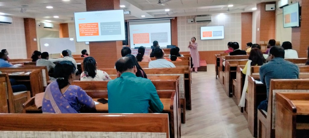 SiprdAssam's tweet photo. Unfurling towards Hon'ble CM's mission to eradicate Child Marriage in Assam, SIPRD Assam under able guidance of Hon'ble Director Munindra Sharma,IAS with support from UNICEF has started series of ToT to create pool of Master Trainers to train Panchayat Secretary designated CMPOs. https://t.co/RvomDJc3AW