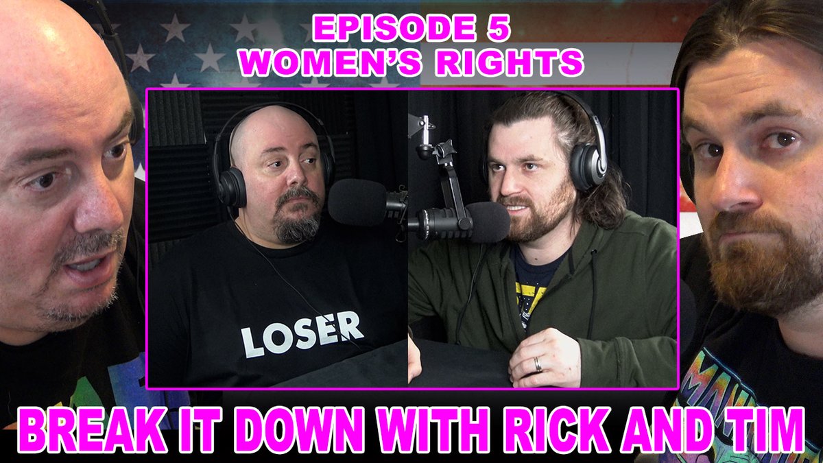 Break__It__Down's tweet photo. Should women have rights? Currently, 11 states have abortion outlawed and women are now second-class citizens. ➡️ https://t.co/Q0Yn8kQZi0 @TimBreaksItDown &amp; @Rictor_Riolo talk about how the overturning of #RoeVsWade affects everyone. #WomensRightsAreHumanRights #abortionrights https://t.co/qCPIqEvF9v