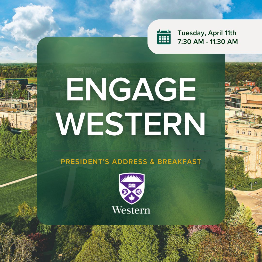 The London and area community is invited to hear from <a href="/WesternU/">Western University</a> President Alan Shepard's keynote address outlining Western’s activities in the city and future plans, including the new #downtowncampus location 🏛️

Register today: bit.ly/3TCRhnS

#ldnont