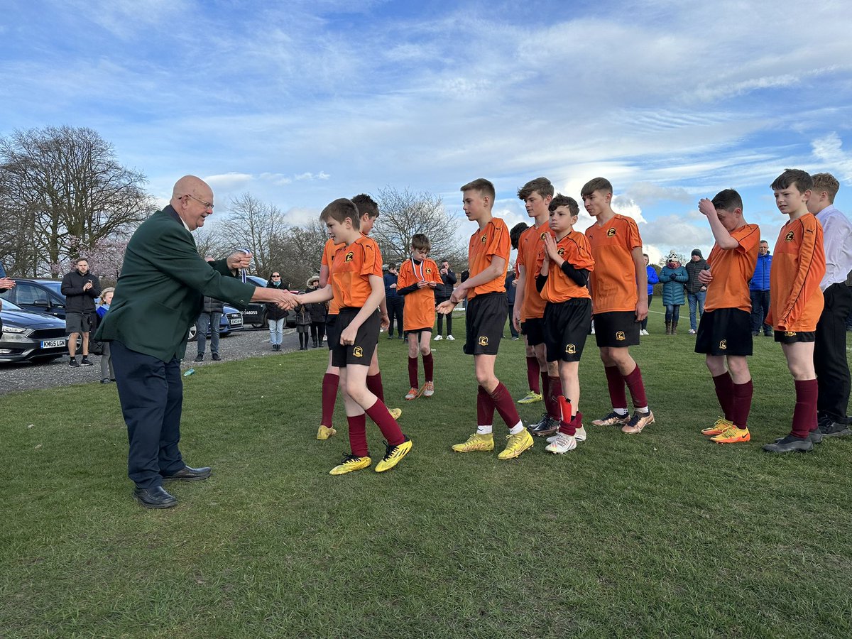 tytheringtonPE's tweet photo. A momentous achievement by the Year 8 team who amazingly became the first Tythy side to win a Cheshire Schools FA Cup for over 30yrs. We beat a determined @helsbyhigh 2-0 in a brilliant game. Thanks to @Grange_Cheshire for hosting the final. #ExtraCurricular #Football ⚽️🏆🥇💪🤩 https://t.co/pBD2nhcq9a