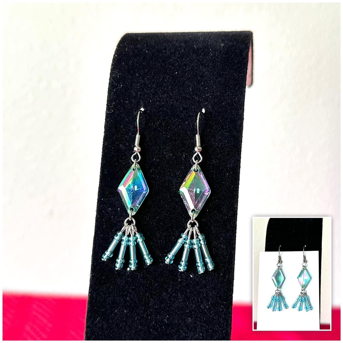 Blue Shiny Earrings
(Lighting can affect the way these earrings look)

Available in my Square shop:
justaskcassie.square.site/product/blue-s…

#blueearrings #bluejewelry #blue #shiny #shinyjewelry #shinyearrings #uniquejewelry #uniqueearrings