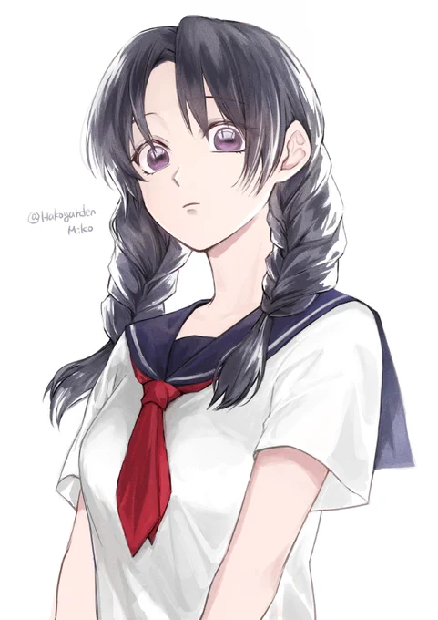 オリジナルを描いたつもりなのにイメチェンしたしのぶちゃんにしか見えない(たぶん前髪と瞳の色のせい) 
