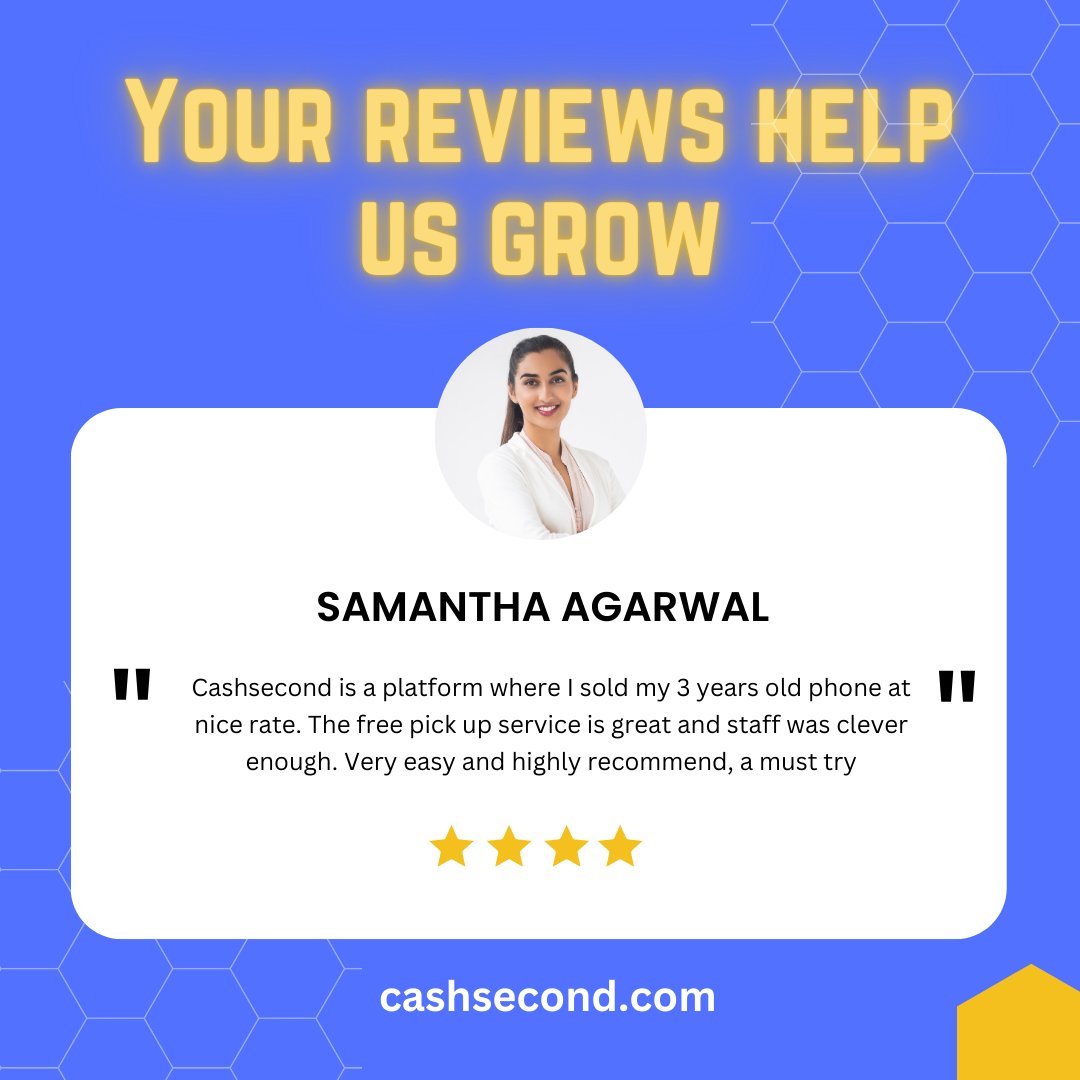 Cashsecond1's tweet photo. What our customer has to say! Your feedback really matter to us, it help us grow alot. No doubt our customer like our effort in providing the best service in resell industry. Be like Samantha and visit https://t.co/1sS5m6Xotd and follow 3 easy steps to sell your old phone online https://t.co/fgqIV11YB5