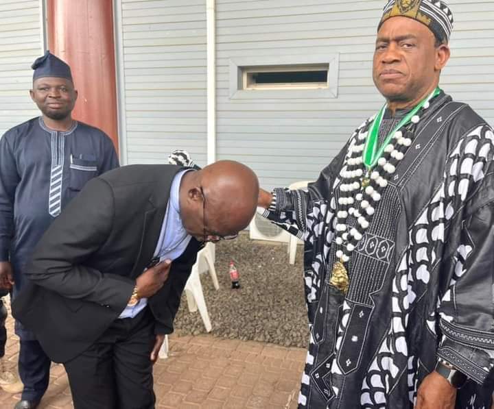 IUzaan's tweet photo. The President, Tiv Area Traditional Council, and Chairman, Benue Council of Traditional Rulers, Tor Tiv V, HRM, Orchivirigh, Prof. James Ortese Iorzua Ayatse has congratulated the Benue State Governor-Elect, Rev Fr Dr Hyacinth Iormem Alia over his victory. https://t.co/YKXaVyujVO