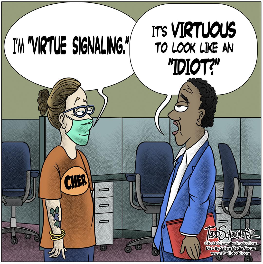 NewstalkSTL's tweet image. .@GetTodd cartoons of the week! #COVID19 #vaccine #virtuesignaling #cartoons #conservativecartoons 
newstalkstl.com/todd-schowalte…