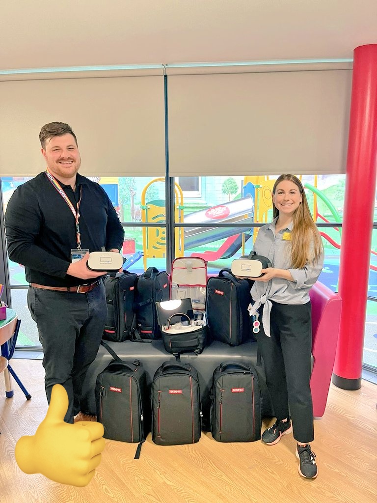 earem2's tweet photo. @BWC_NHS @HealthyMindVR @VR_Health_In @Transform_Team_ @RHCHubball Play and Youth Service has taken delivery of 10 Virtual Reality headsets from Healthy Mind. Cannot wait to use these across the Trust. #VRDISTRACTION #VRPREPARATION #VR #HPS #patientsupport #innovation https://t.co/ashoKTCbgj