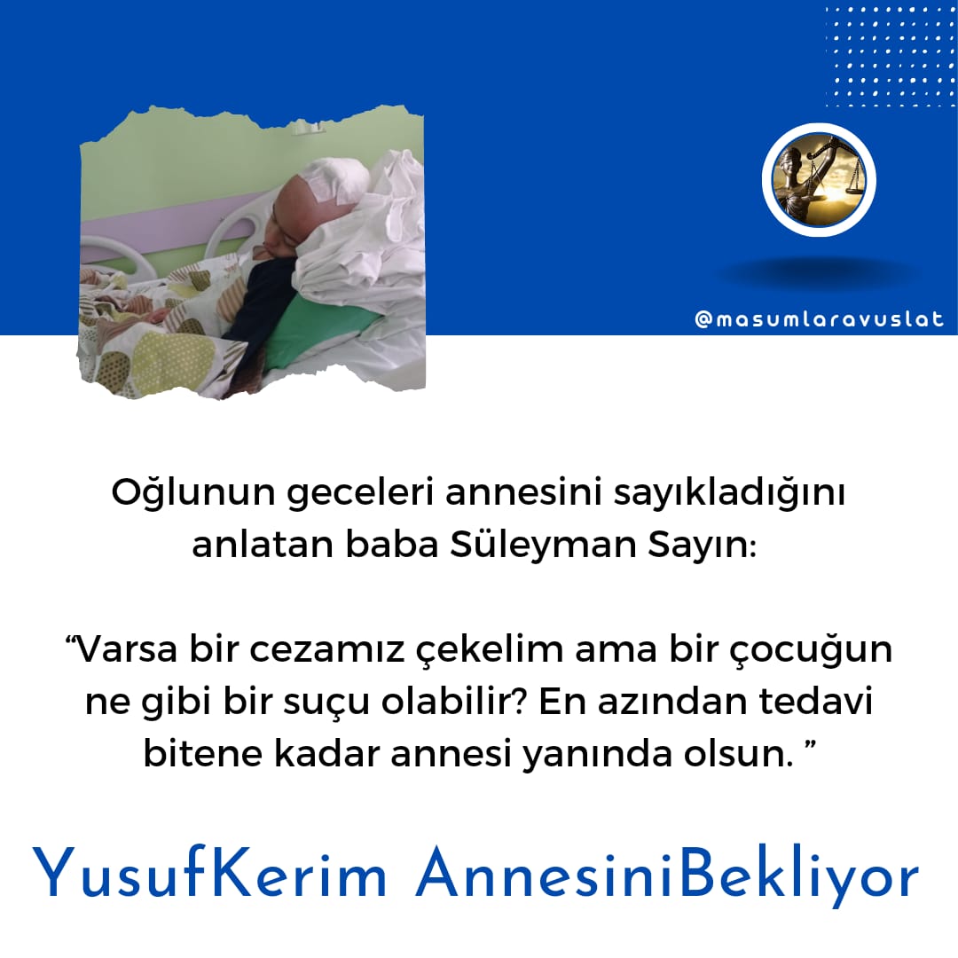 Şu masum yavrunun annesine kavuşmasına elbirligi ile yardımcı olalım. 
YusufKerim AnnesiniBekliyor