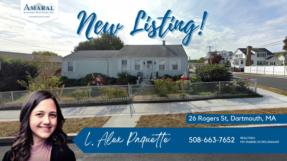 AmaralAdvantage's tweet photo. 🆕  26 Rogers St, Dartmouth, MA
🎈 Open House, Saturday 4/2 1:00PM - 2:00PM
🏡 Fixer Upper in a desirable neighborhood!

For More Info, Photos 📸 &amp; Price 💰, Click the Link!
https://t.co/ySqO0pOR4E
#AmaralAdvantage #Dartmouth #ForSale #HomeSweetHome #FixandFlip #203k https://t.co/boJS2Ubr7X