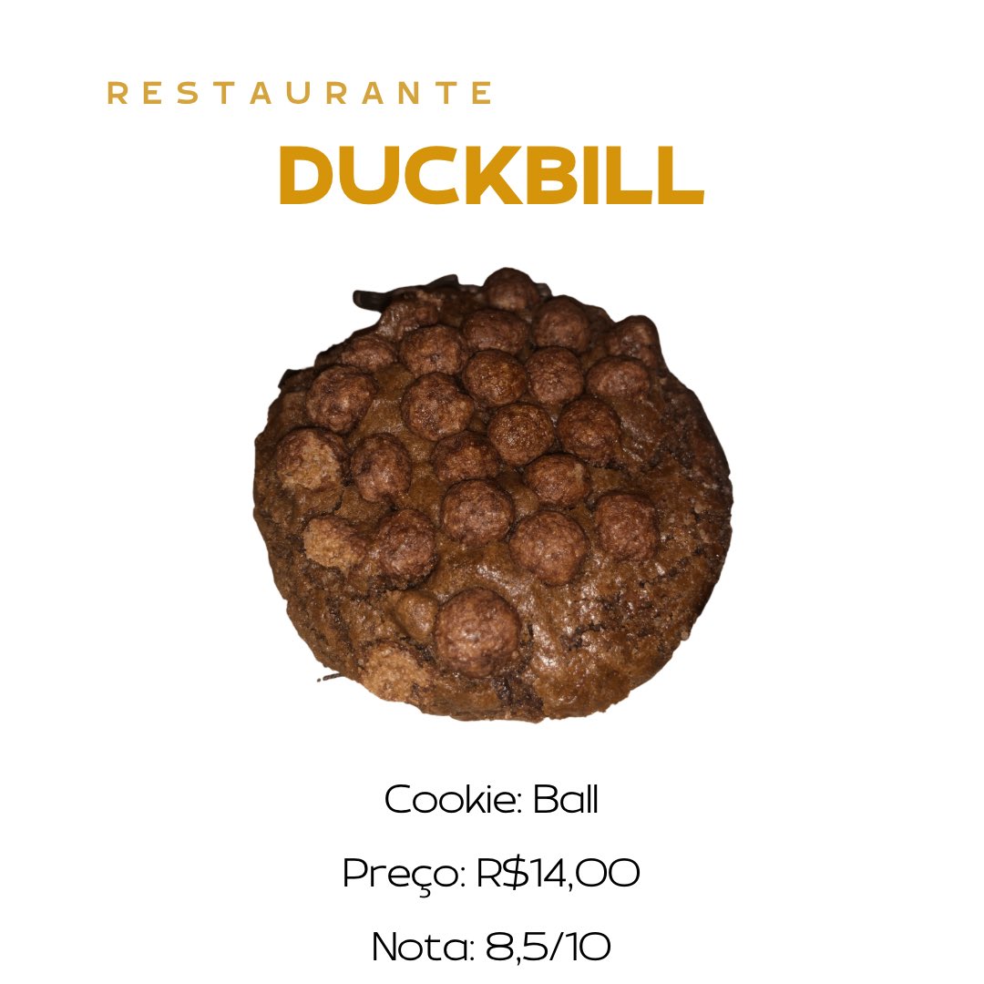 matheus_hobbies's tweet photo. Restaurante: Duckbill @duckbill.fortalezabeiramar 

Cookie: Ball 

Preço: R$14,00 

Nota: 8,5/10

Crítica: (comentários) https://t.co/6NlH0arRGB