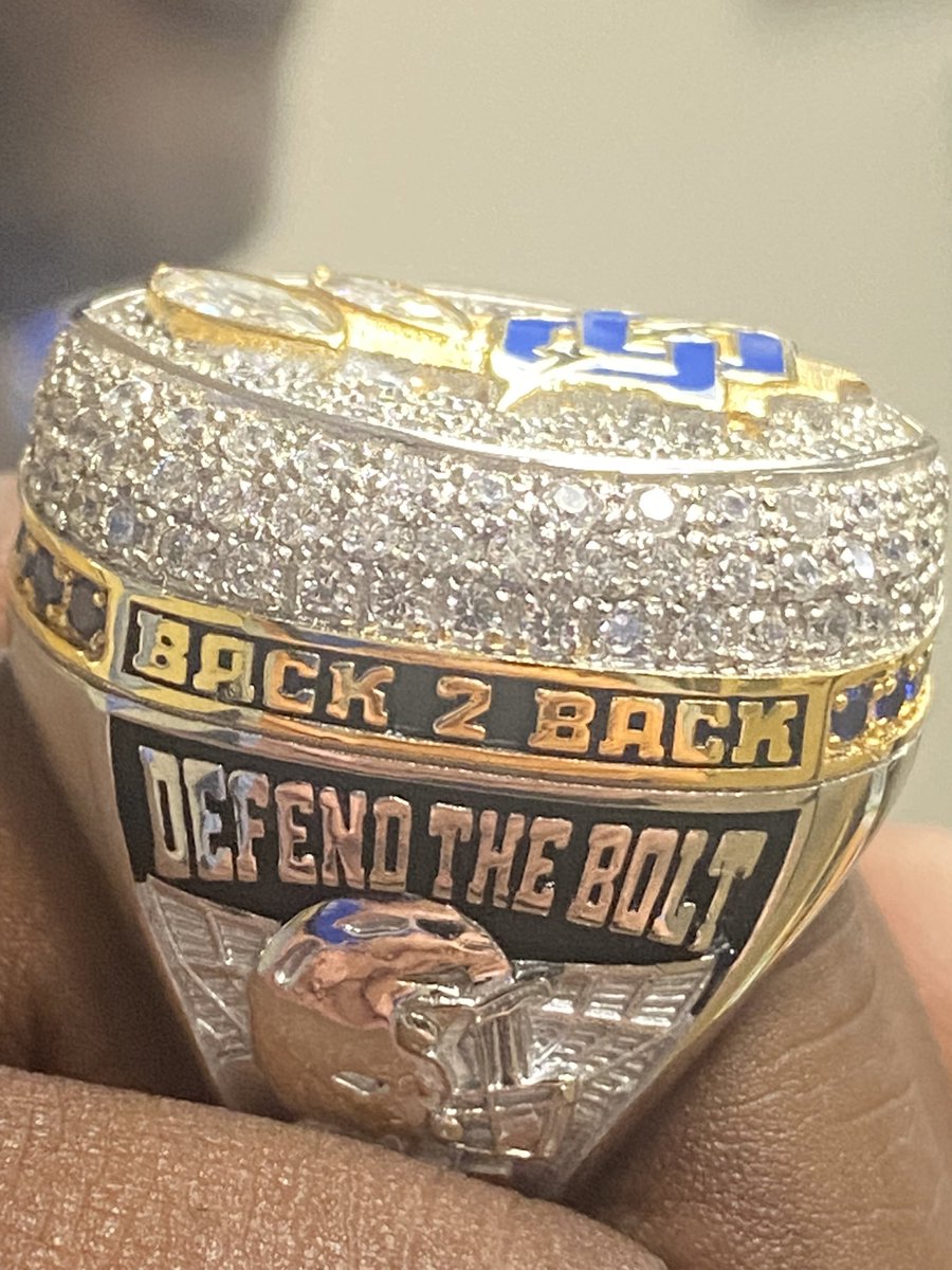 State Champs football rings have arrived!  The 9 blue gems on the side of the ring represent each title that was won before our 10th this year.  Honor those who have established the tradition of Charger football!!!
#proudtobeDC
<a href="/SportsDayHS/">SportsDayHS</a>
<a href="/LSCSN/">Lone Star Christian Sports Network (LSCSN)</a>
<a href="/ROCOgameday/">Rockwall County Gameday</a> 
<a href="/TappsFootball/">TAPPS Football</a>