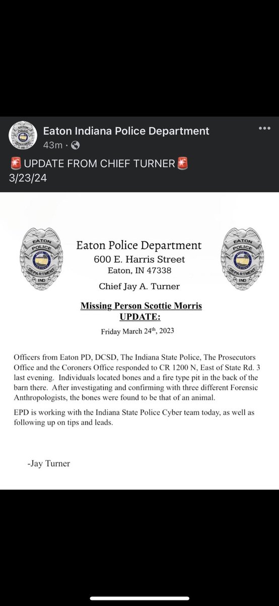 #ScottieDeanMorris #ScottieMorris #MissingPerson #update #truecrime