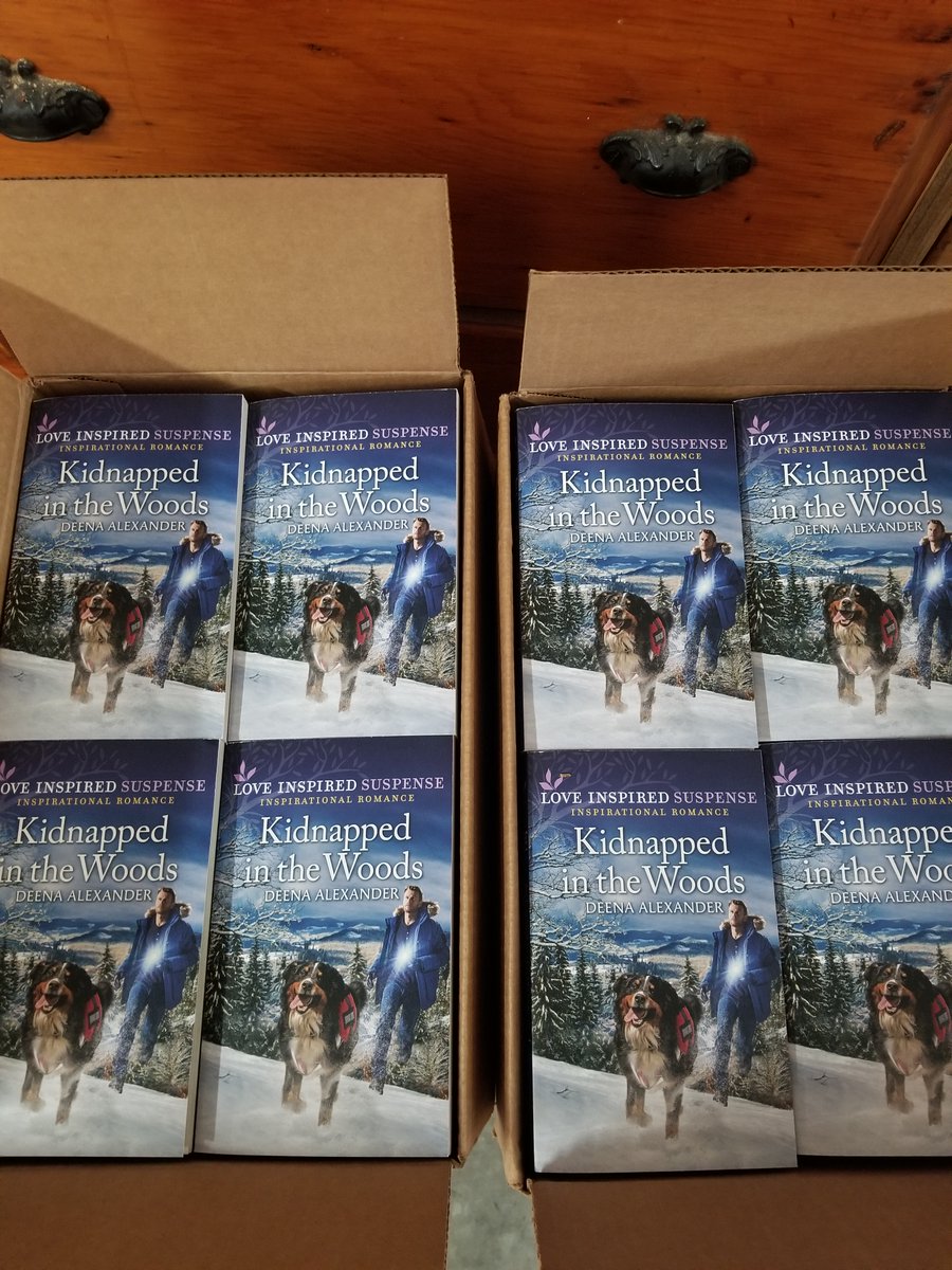DeenaAlexanderA's tweet photo. So excited "Kidnapped in the Woods" came today!
#bookmail #PreOrderAvailable #comingsoon #WritingLife
Amazon: https://t.co/GXuqOAdlFB
B&N: https://t.co/Zoo45TdGmB
Kobo: https://t.co/kL2ep18El6
Harlequin: https://t.co/ms5SQbcOti https://t.co/U5jeiYM2aR