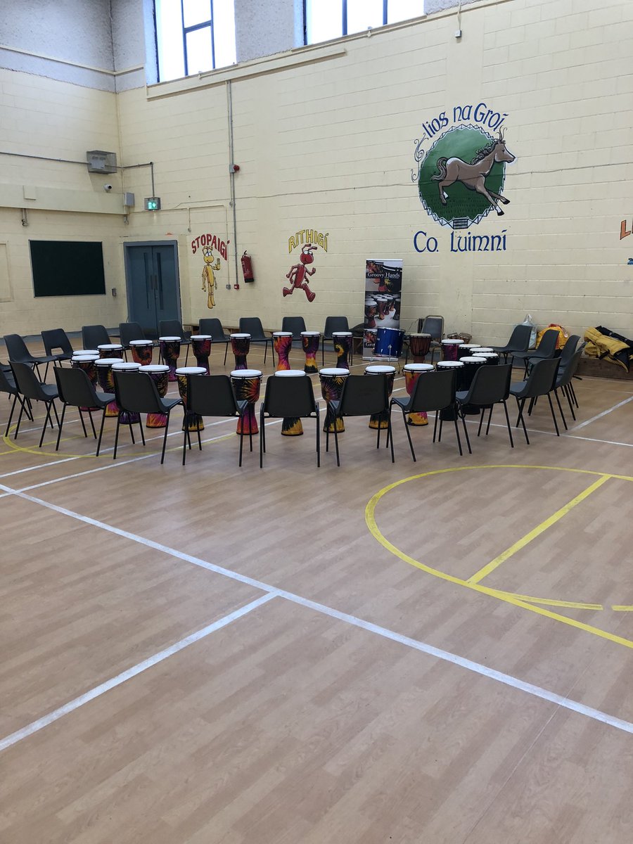 groovyworkshops's tweet photo. Such great fun delivering drum workshops to all the students in @lisnagryns over the last two days! https://t.co/Zp2QrjoVM7