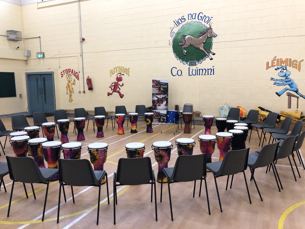 groovyworkshops's tweet photo. Such great fun delivering drum workshops to all the students in @lisnagryns over the last two days! https://t.co/Zp2QrjoVM7