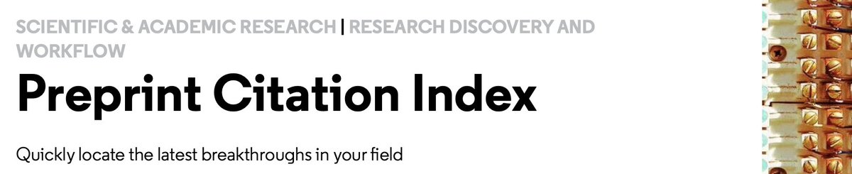 ANID_Abierta's tweet photo. 📰NOTICIA
Desde el 31 de marzo, la Web of Science (WoS) ofrecerá un nuevo índice en su plataforma: Preprints.

Revisa más detalles en la nota informativa disponible en nuestro sitio ➤ https://t.co/rGGz7DFmIx https://t.co/qGZzZ0LIAx