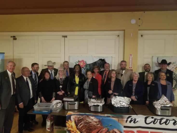 commish_pelton's tweet photo. A big thank you to all of the incredible ladies with the Logan County Cattlewomen who came down to the State Capitol yesterday to share their ag stories and feed us delicious steak! 
#ColoradoBeef https://t.co/7H6JLfYxqL
