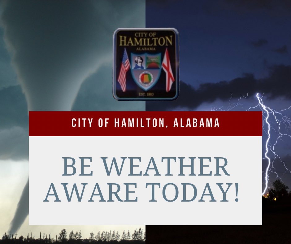 hamiltonala's tweet photo. Valid 03/24/2023 - Be weather aware tonight!! https://t.co/n95kuK4LmI