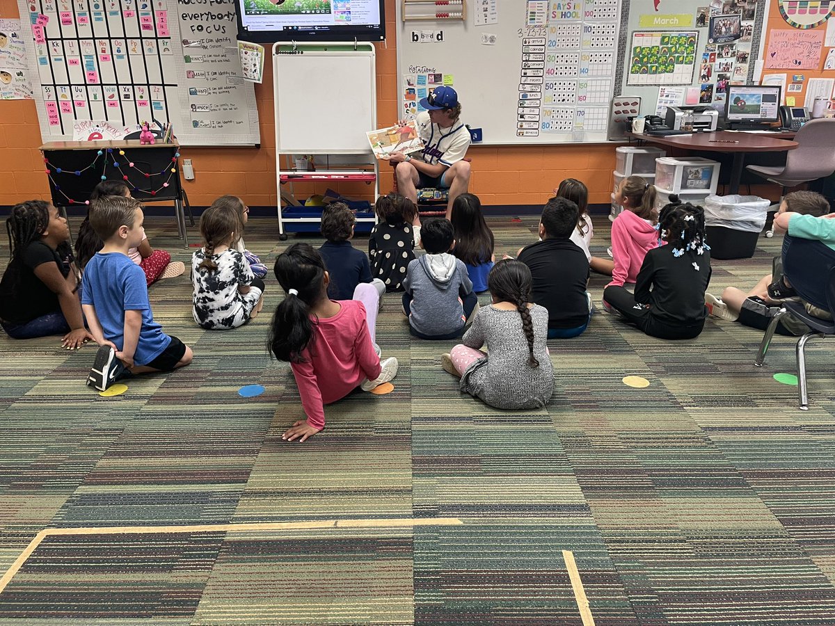 We loved having <a href="/MidwayBaseball/">Midway Baseball</a> visit our campus and read to us today!
