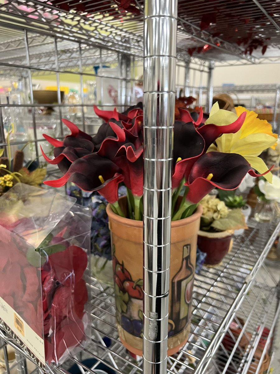 mandeer55's tweet photo. I when I was younger My mom &amp; I would go thrifting on the weekends. Early Sunday morning, alone or with her best friend. So I have always gone and find it therapeutic. No lie every single time I go it never fails I see her favorite flowers somewhere! This was from today. https://t.co/ydf2EhlHcd