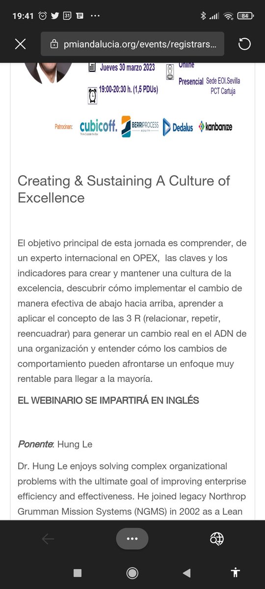 japerezalias's tweet photo. Si en tu empresa una cultura de excelencia quieres implantar y el ADN de tu organización cambiar 👉Esta conferencia deberías escuchar https://t.co/9aSL1jz3LO https://t.co/G3IzmGaBgM