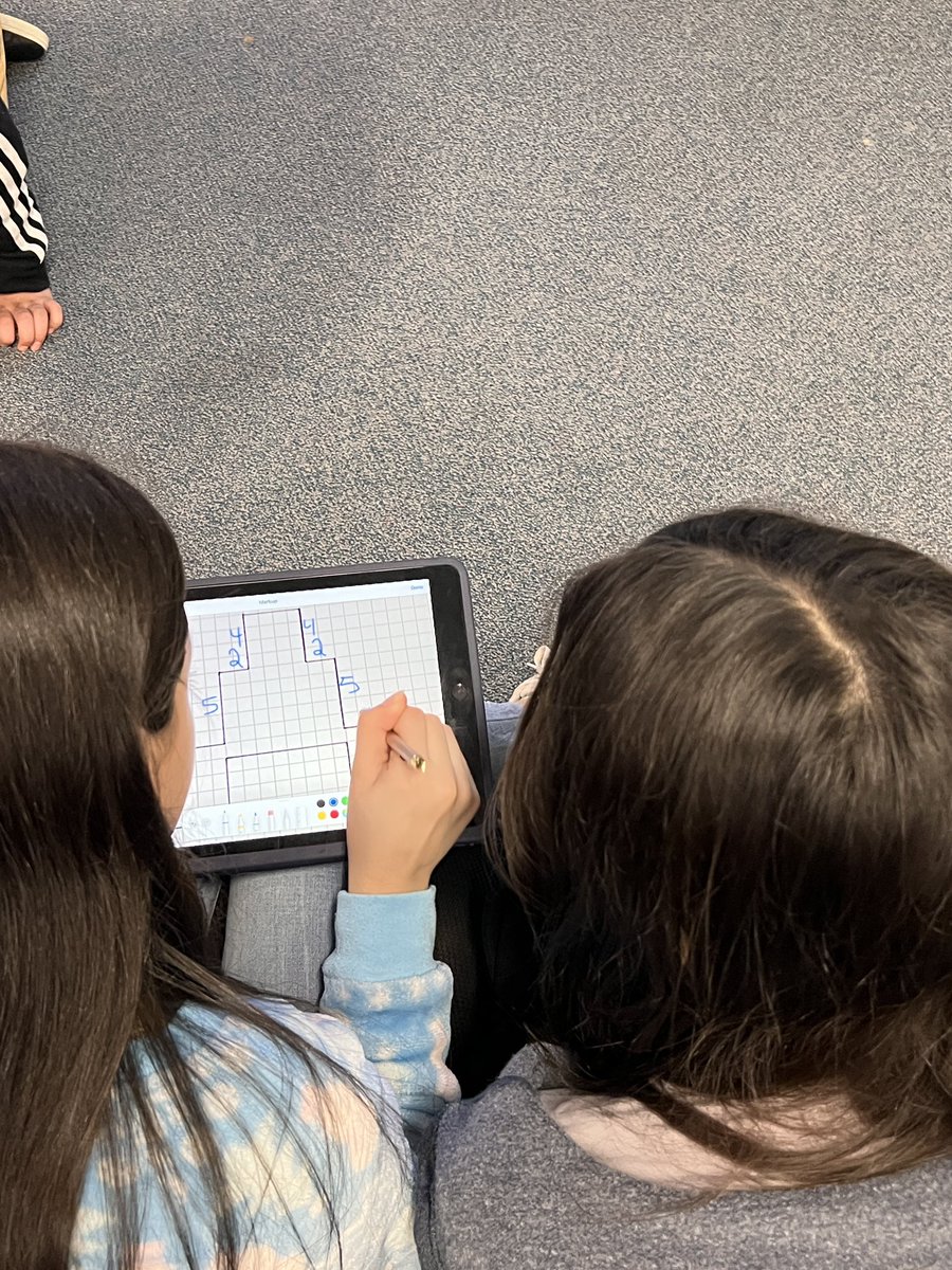 These 5th grade roadrunners used the markup tool in photos to solve for the area &amp; perimeter of different shapes. Then the students got to showcase their work on the Promethean Board &amp; explain how they got their answers! <a href="/AppleEDU/">Apple Education</a> <a href="/gccisd_edtech/">Goose Creek CISD Educational Technology</a> <a href="/CreekMath/">Goose Creek Math</a> #studentengagement