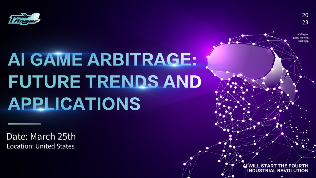 TechFinger_'s tweet photo. 🎉Exciting News! Tech-Finger will be hosting aconference on March 25th discussing the future trends and applications of AI game arbitrage. 

Join us as we explore the exciting world of gaming and finance. Don't miss out on this incredible opportunity! #TechFinger #AIGameArbitrage https://t.co/n52pNi3BsO