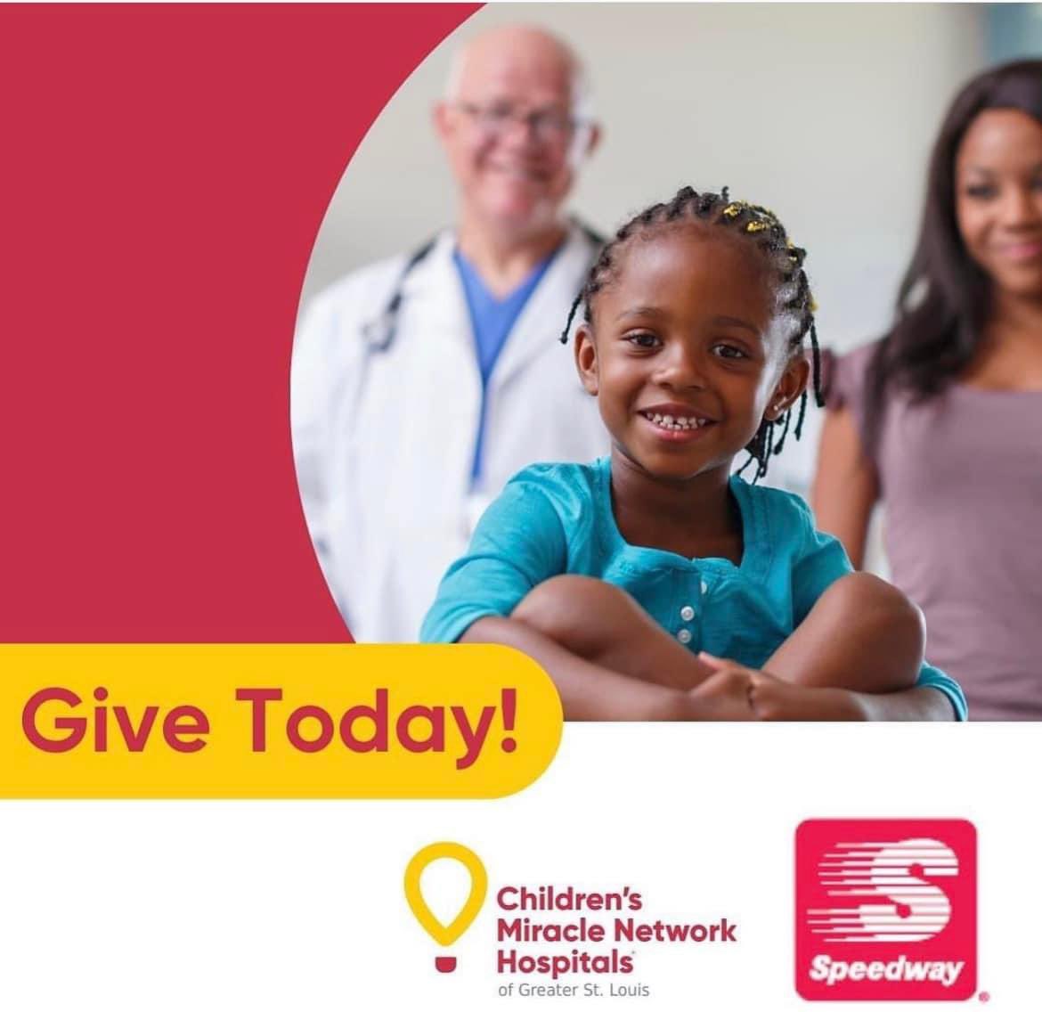 CMNstl's tweet photo. All year long, customers can donate at the pin pad at @Speedway stores. By doing so, you are funding pioneering research and transformative care for children not just in their youth, but throughout their lives.
#FuelMiracles #FuelingMiracles #cmnstl #ChangeKidsHealth https://t.co/HyVXqXiduI