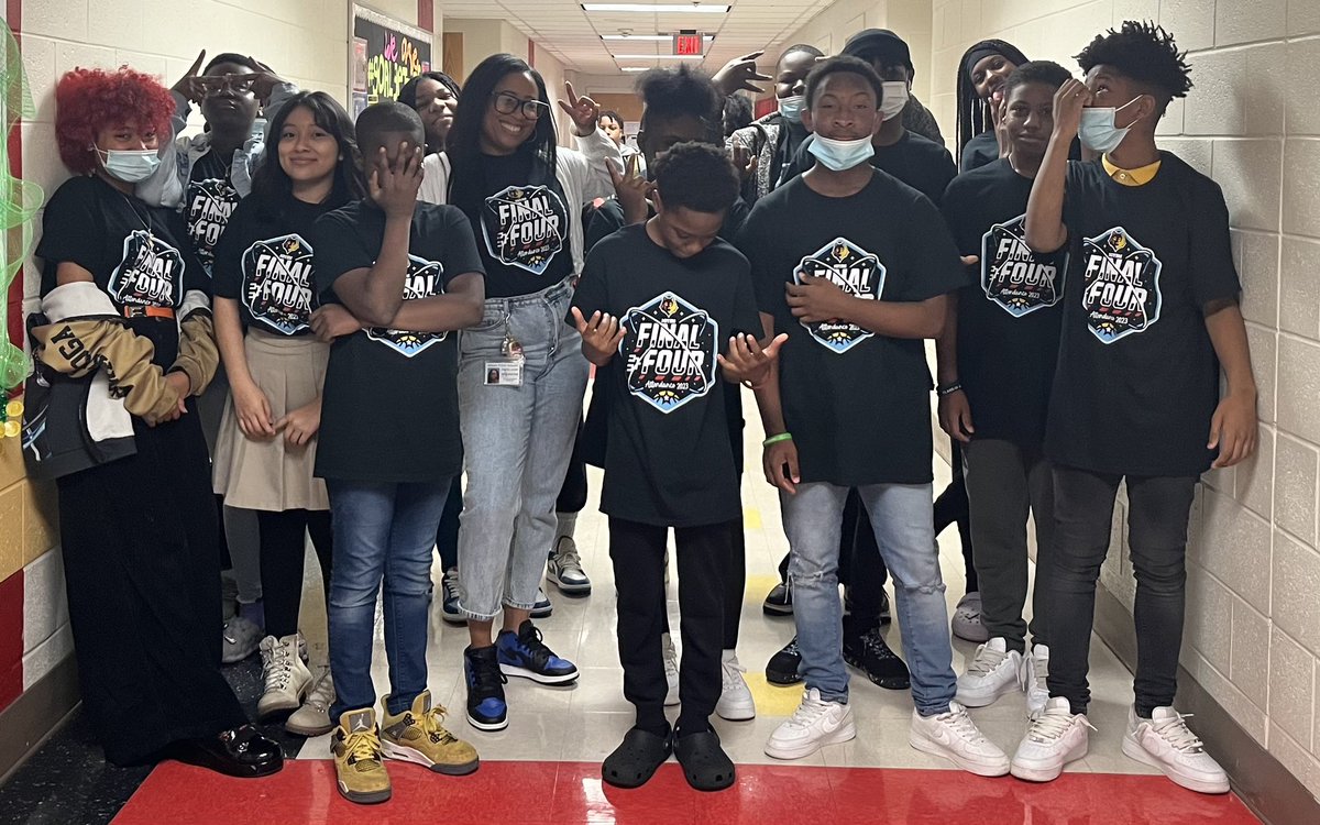 apsyoungms's tweet photo. Congratulations to Ms. Allen and her students for making it to the Final Four of the JCY March Madness! Classes with the highest attendance are rewarded each week. We can’t wait to find out who will be named CHAMPION next week! https://t.co/zjkcULw7i0
