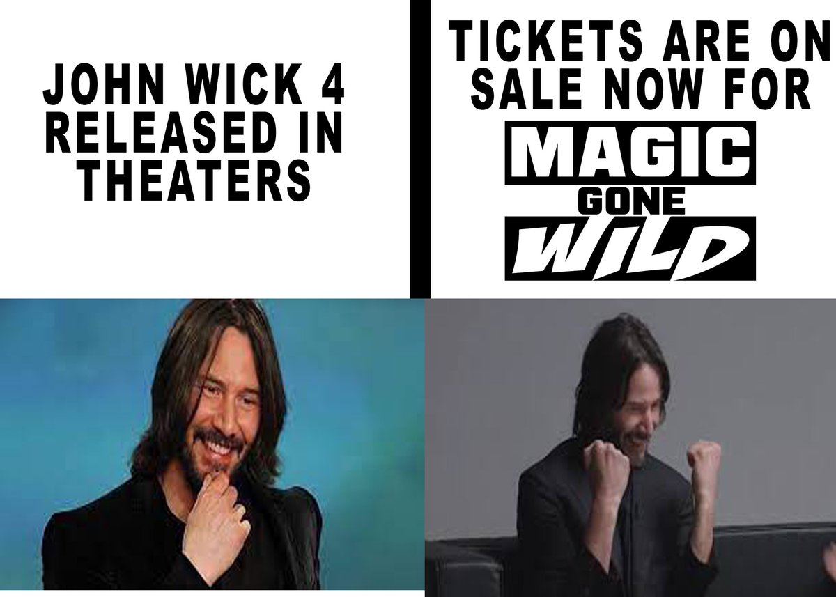 MagicGoneWild_'s tweet image. Get Your Tickets now at magicgonewild.com #myrtlebeach #houseofblues #magicgonewild #June9th #JohnWick4  #keanureeves