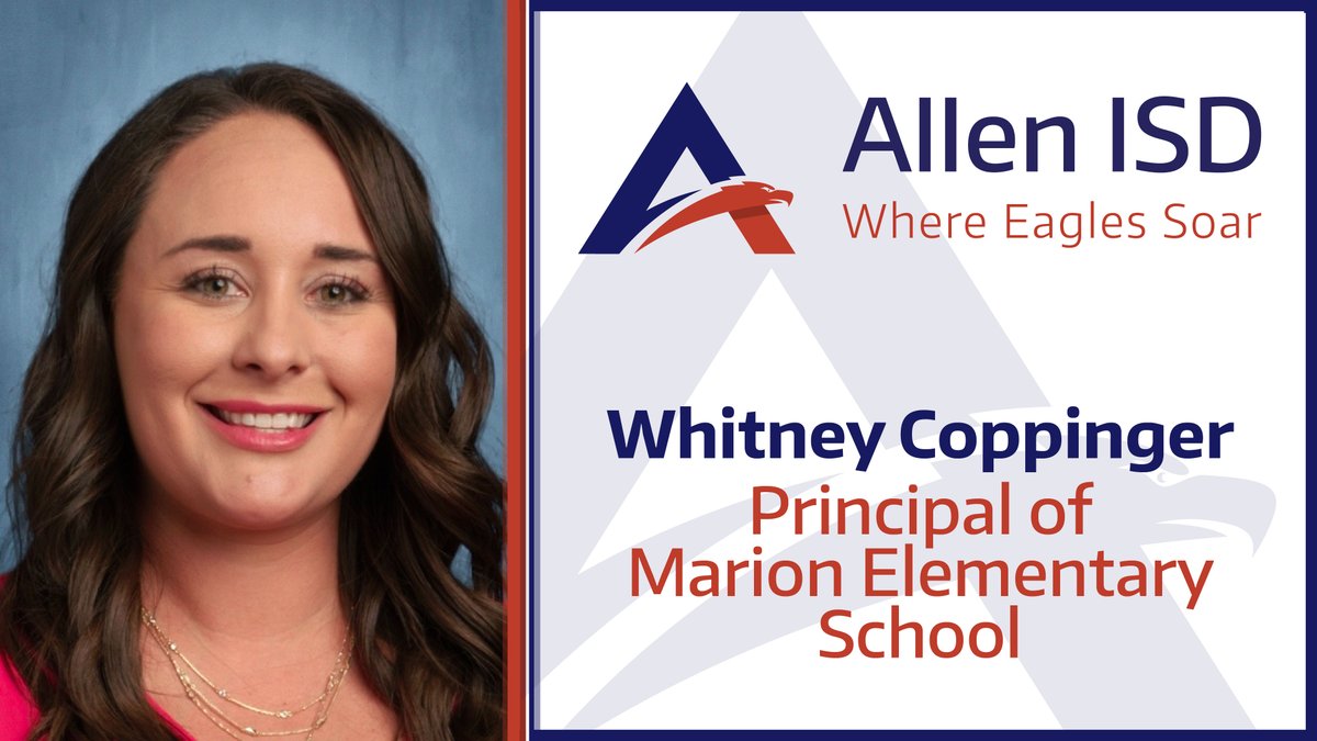 Whitney Coppinger has been named as the Principal of Marion Elementary. She currently serves as the Principal at Anderson Elementary. She will finish the school year at Anderson and join Marion in the fall of 2023. Congratulations to Whitney!