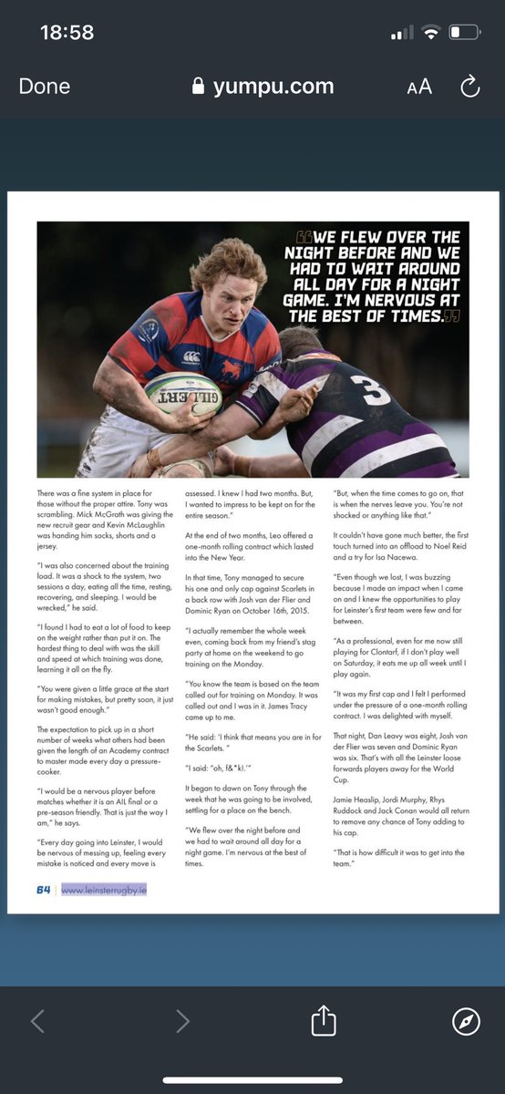 ScorthyRugby's tweet photo. Head to page 62 to read a great interview with Tony Ryan! https://t.co/YH2BCOxvv0