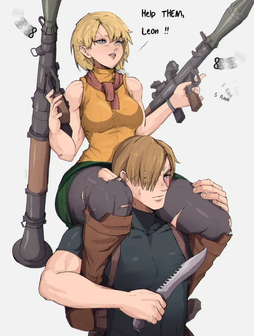 about time i draw some resident evil 4 