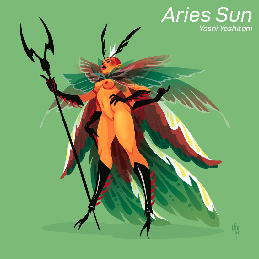 「Aries (and the other fire signs, Sag and」|Yoshi Yoshitaniのイラスト