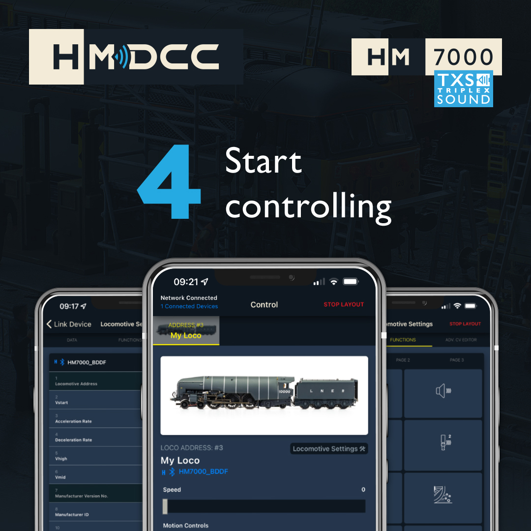 hornby's tweet photo. Embark on your HM7000 journey with these easy steps…
We’ve also created some helpful tutorials and manuals to guide you through getting started with the HM|DCC app. 👉https://t.co/kjsBYGZ1gs
Have you downloaded the app. yet?!
#Hornby #HMDC #HM7000 #Modelrailway https://t.co/XpYxNuzAYL