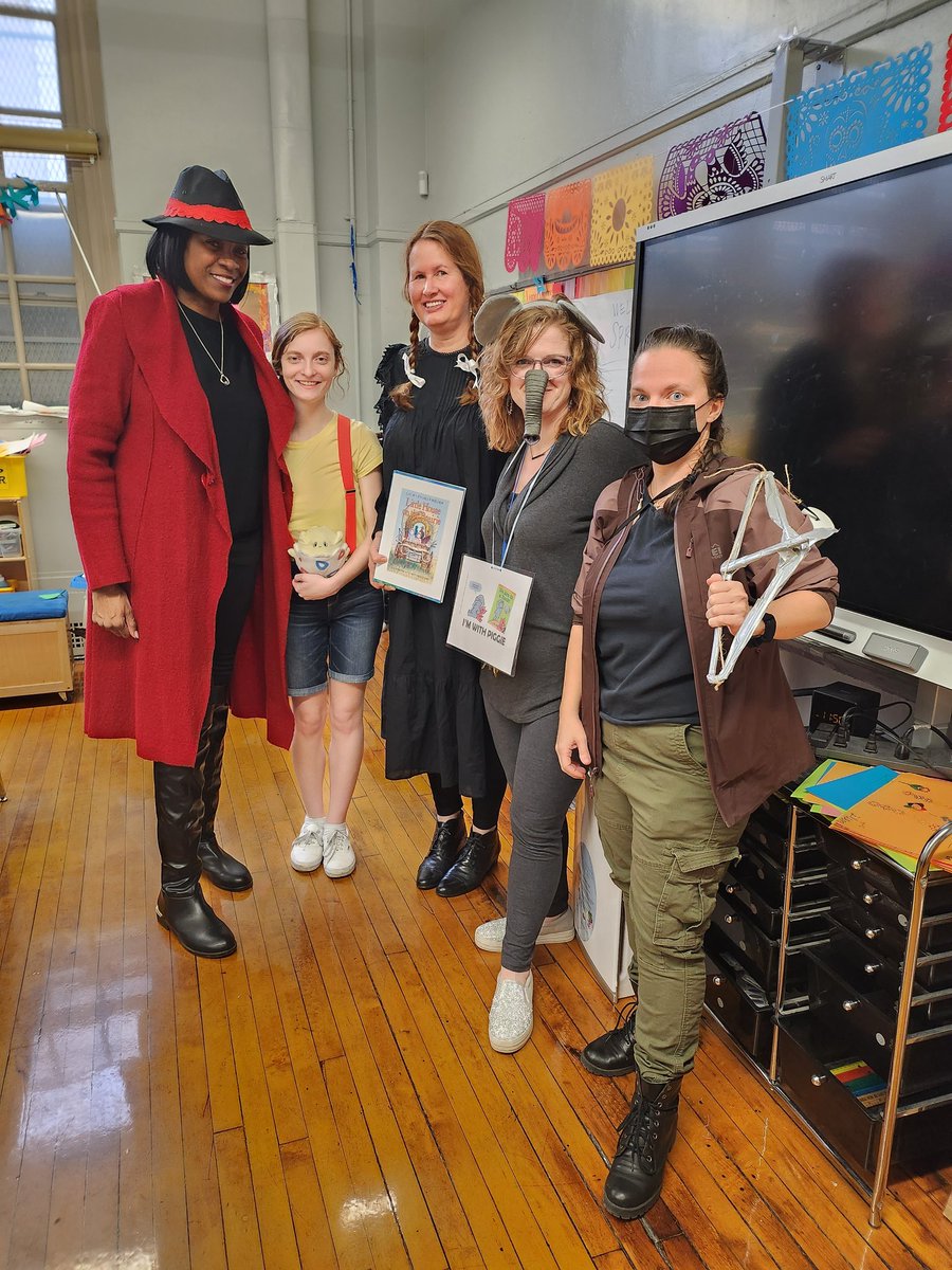 ps131K15's tweet photo. Our Favorite Book Character Day was a blast! What a great way to encourage our students to dive into reading. Spirit Day Up Next-Twin Day #CarmenSandiego #Pokemon #LauraIngalls
#ElephantandPiggie
#HungerGames
#SpiritDayFun https://t.co/Y0ZOIj8dD3