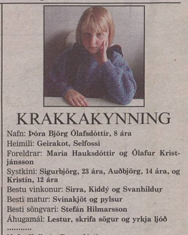 Mér finnst réttast að koma því á framfæri að það hefur komið fram í fjölmiðlum að ein besta vinkona mín heitir Kiddý. Það er ekki rétt, hún heitir Hiddý. #afsakid