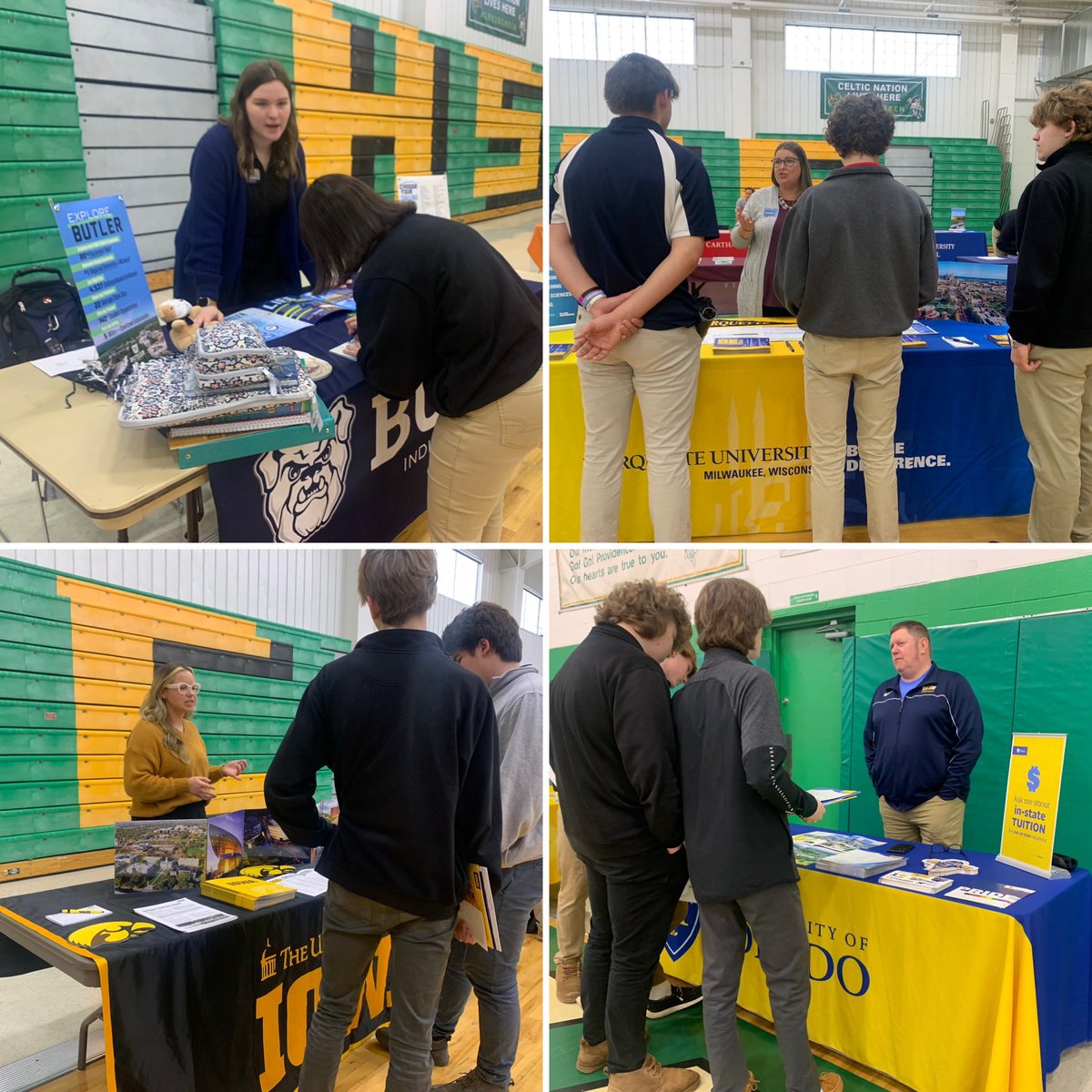 PC_Counseling's tweet photo. Thank you @butleru @MarquetteU @uiowa @NotreDame @stambrose @indianastate @PurdueAdmission @UofStFrancis @ValpoU @SIUC @IUBloomington @morainevalley @IL_Wesleyan @illinoistech @AmAcademyofArt @elmhurst_u https://t.co/QBeOJ8SYrK