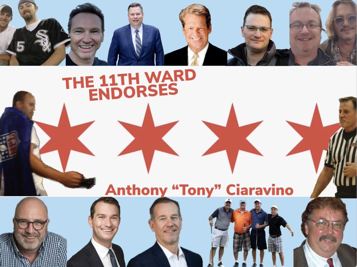 Bert_ferkle's tweet photo. On the 4th of April, Chicago voters will head to the voting booths to determine which alderperson will represent them.

Here in the #11thWard, there is only one candidate suitable for the job.

Anthony “Tony” Ciaravino is a leader, innovator, and best candidate for the job. https://t.co/FGNnuUMgLL
