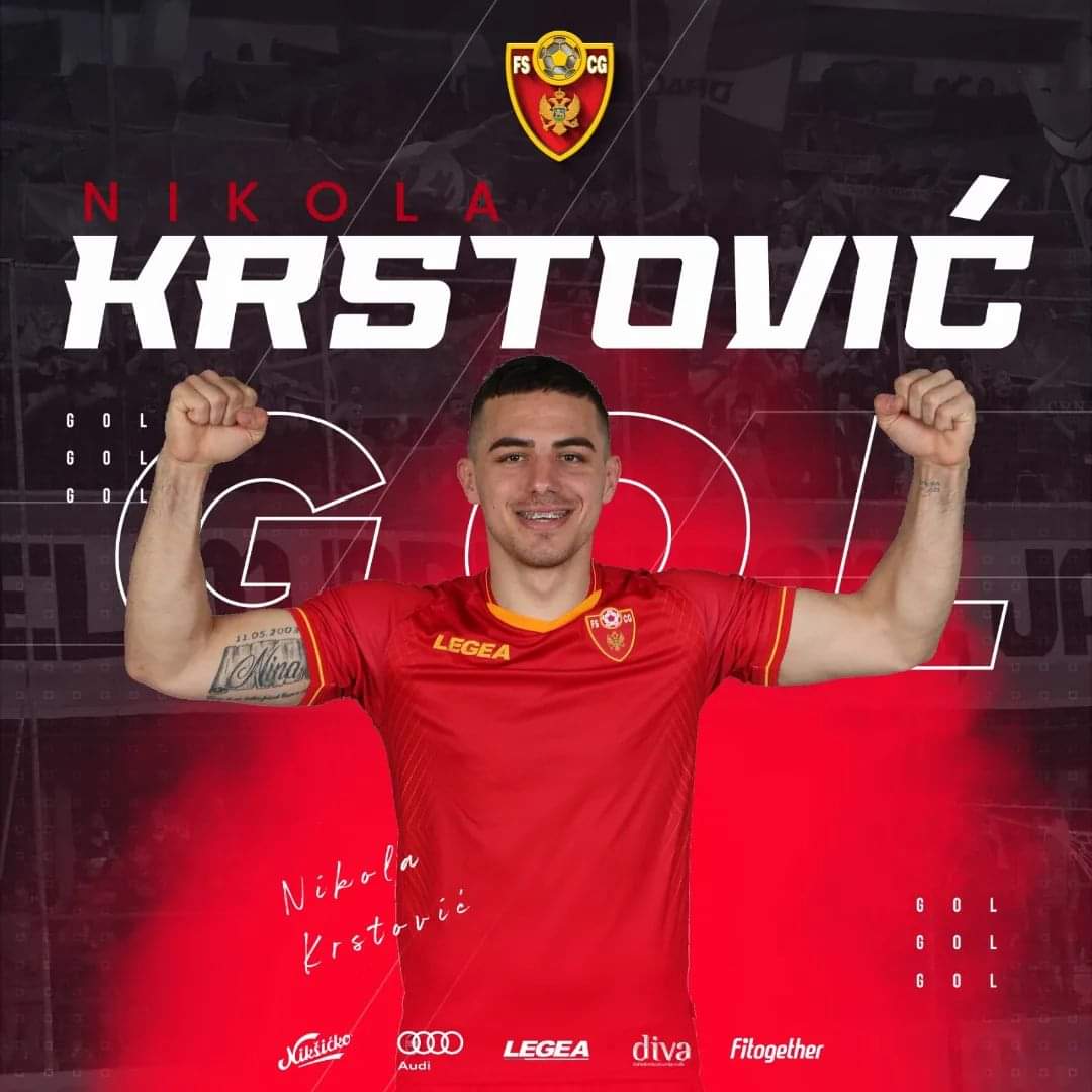 Grâce à un but de Nikola Krstovic, le Monténégro remporte son premier match et est premier au classement de son groupe ! 🇲🇪