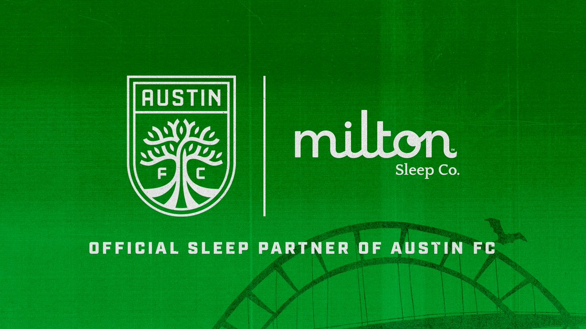 Welcome @miltonsleepco, Austin FC's Official Sleep Partner! 🛏